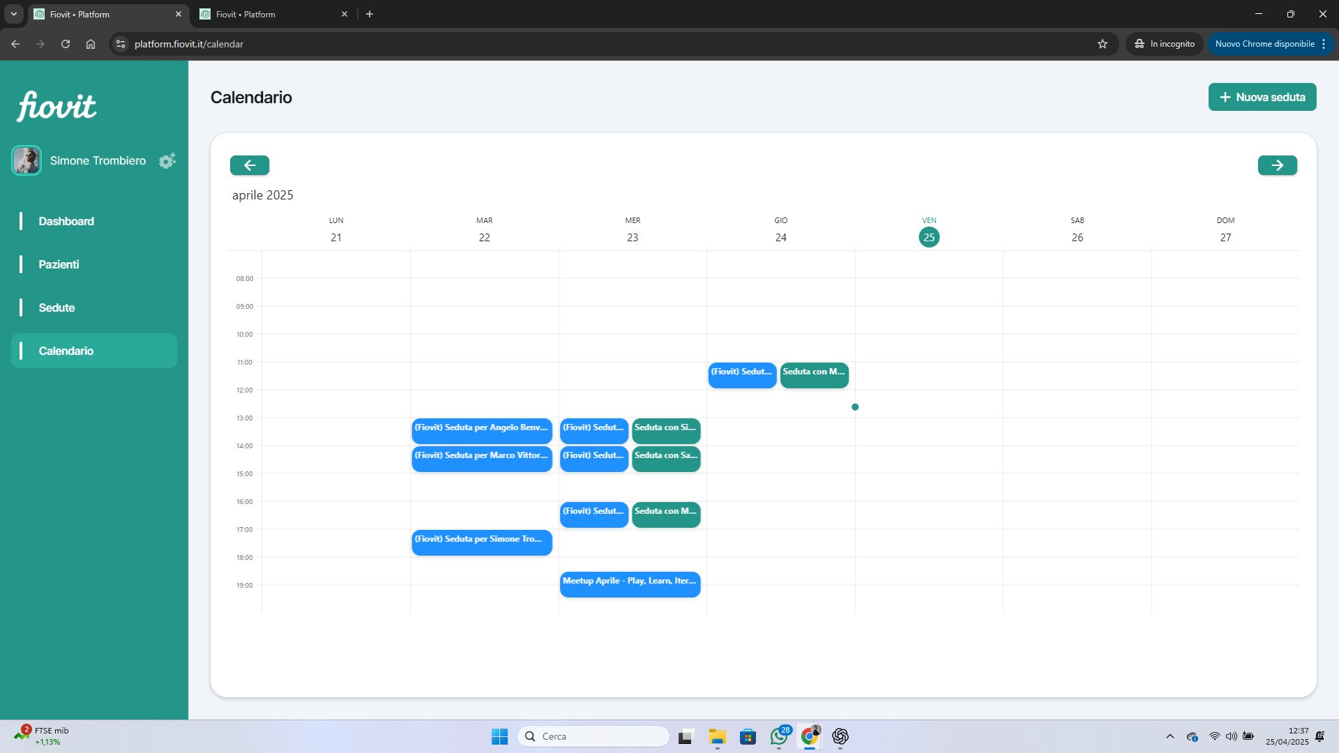 Calendario integrato